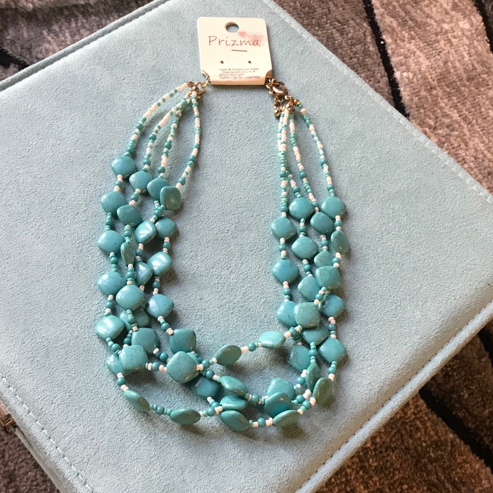 Turquoise layered necklace, NWT